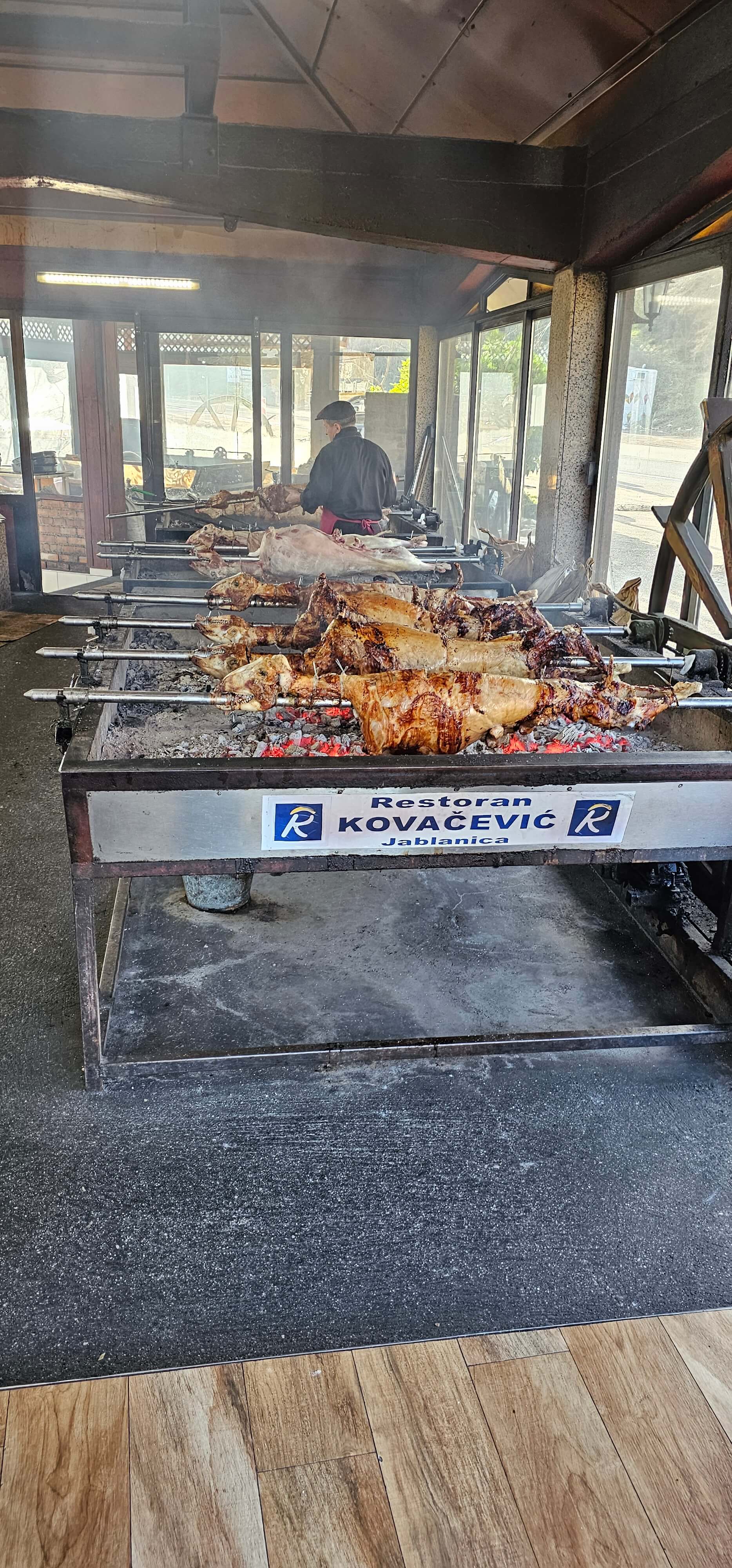 Traditional Bosnian roasted lamb Jablanica