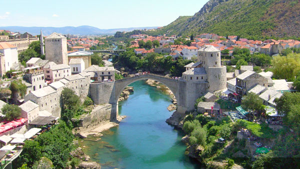 Stari Most UNESCO Heritage Ottoman bridge in Mostar